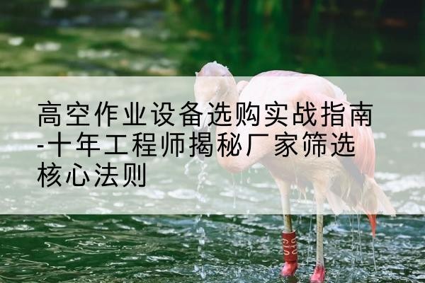 伊川剪叉式升降机厂家-高空作业设备选购实战指南-十年工程师揭秘厂家筛选核心法则